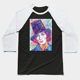 GEORGE SAND colored pencil portrait .1 Baseball T-Shirt